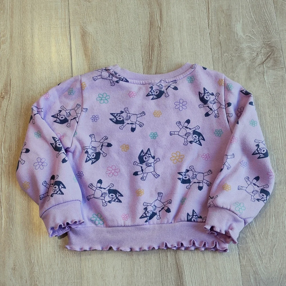 Target Kids Bluey Sweatshirts - White and Purple - Picture 5 of 10
